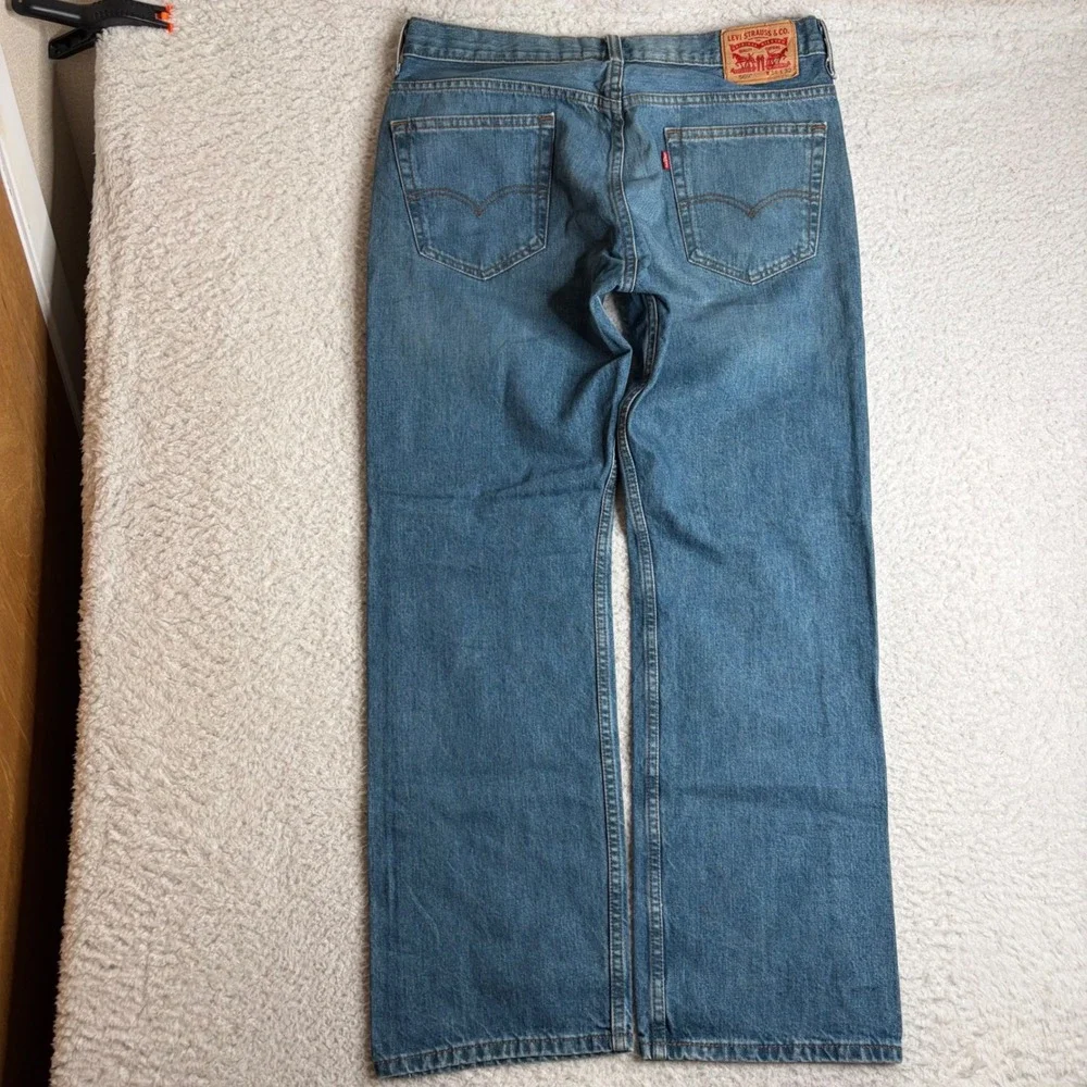 Levis 569 Loose Straight Leg Jeans Mens 34x32 (35x31) Medium Wash Denim Blue